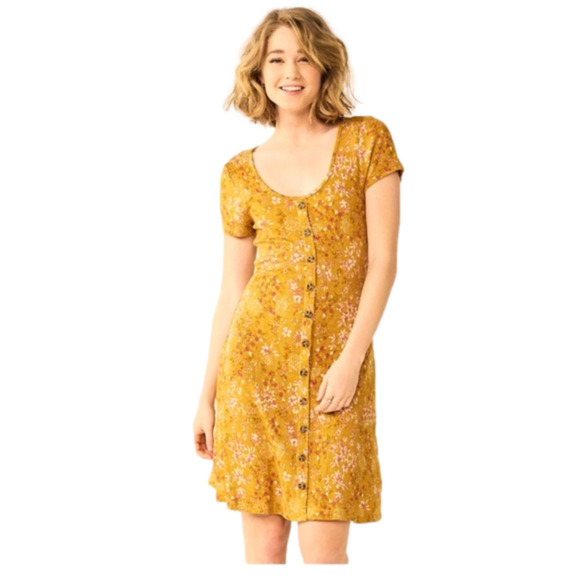 SO Button Front Skater Dress size XS NWT sundress - Picture 1 of 4